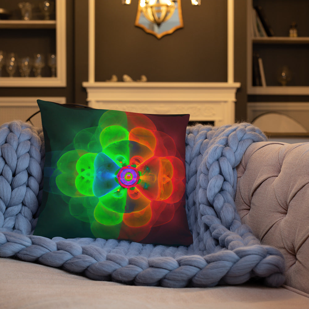 Pillow with Abstract Artwork