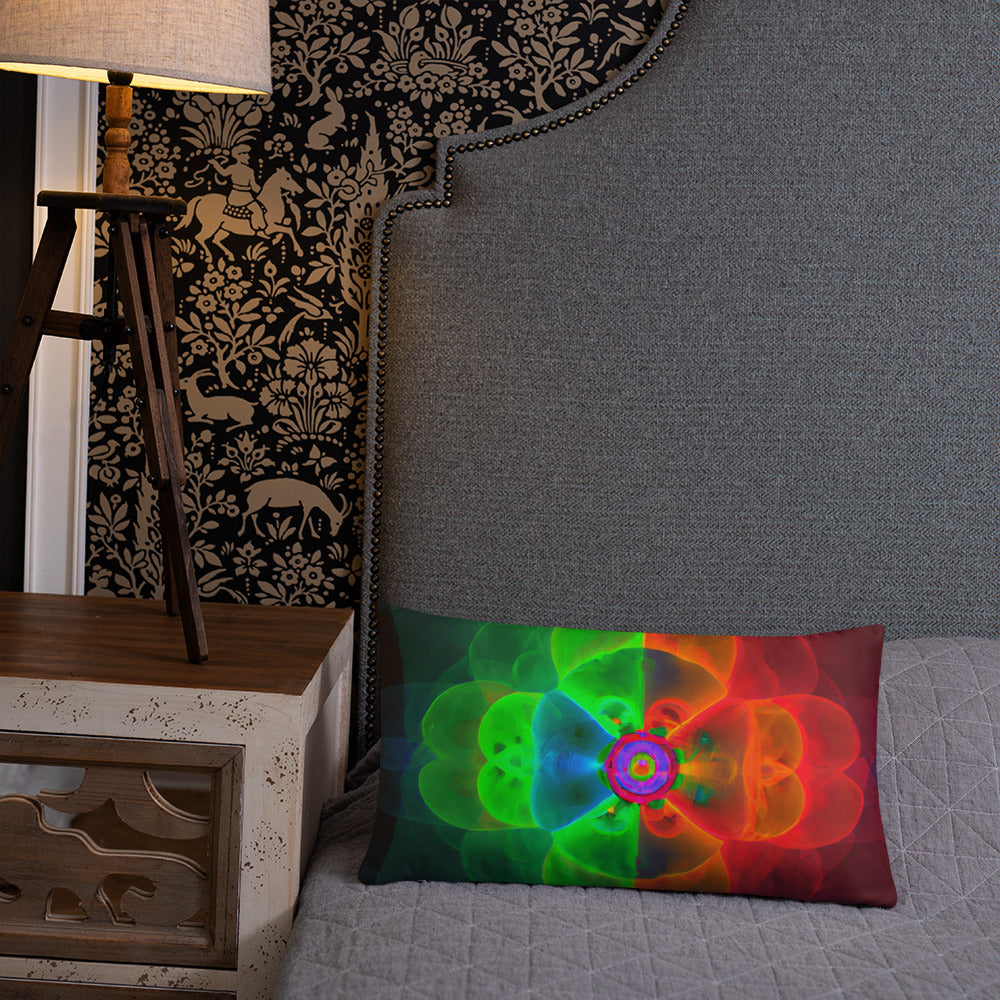 Pillow with Abstract Artwork