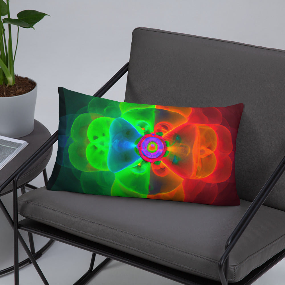 Pillow with Abstract Artwork