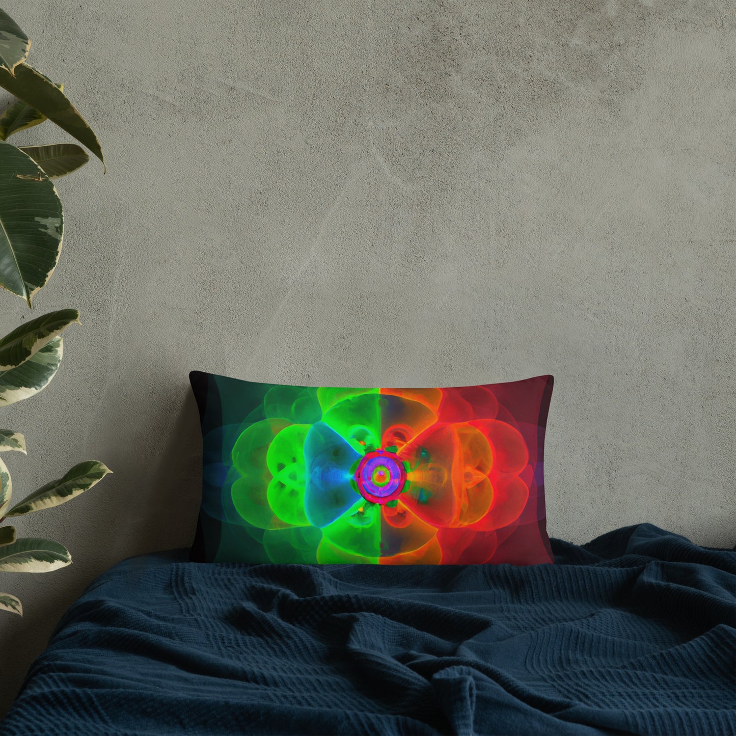 Pillow with Abstract Artwork