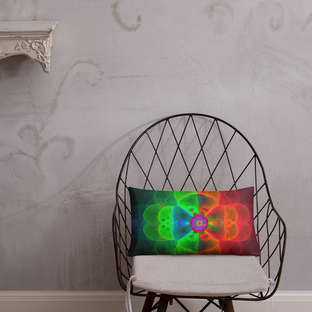 Pillow with Abstract Artwork