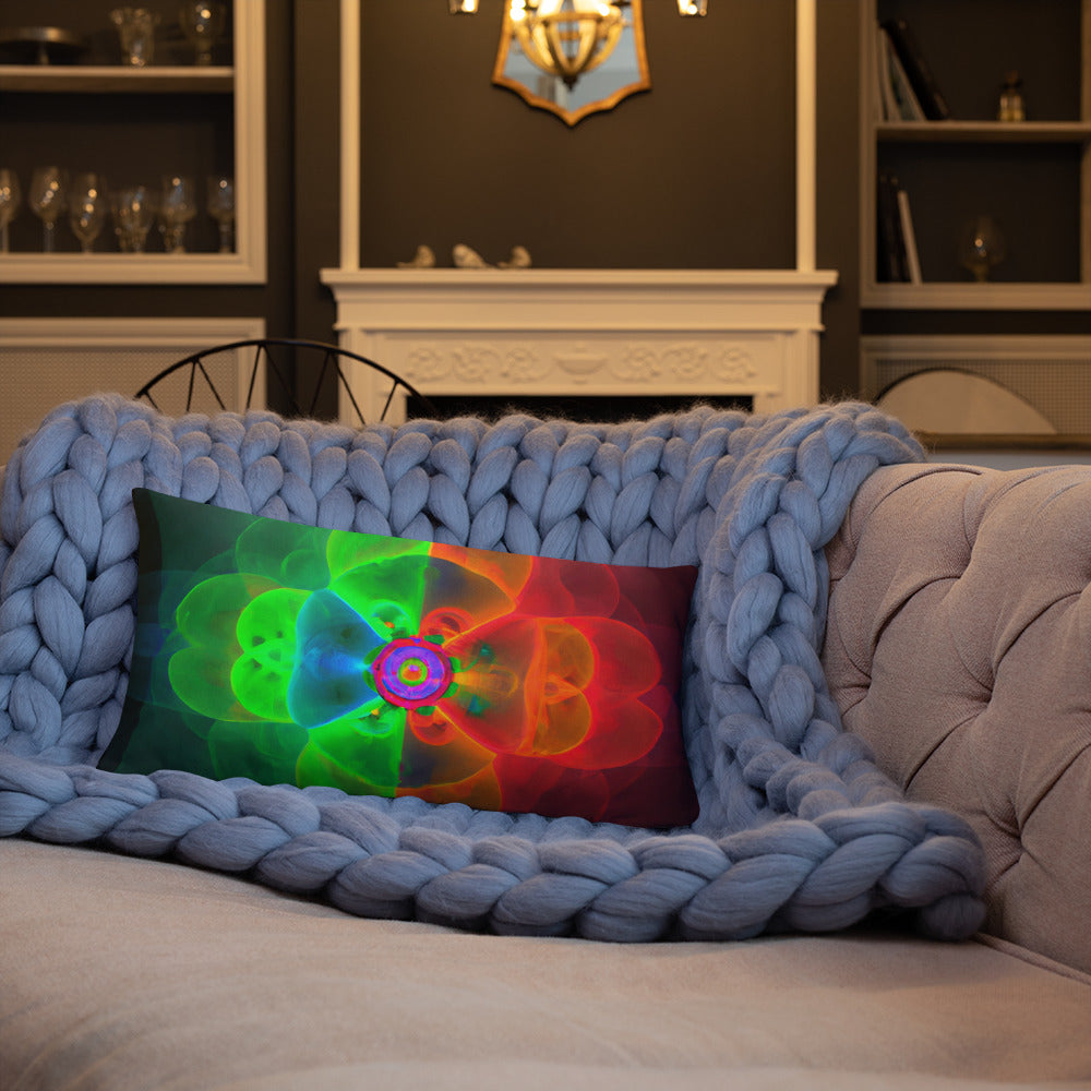 Pillow with Abstract Artwork