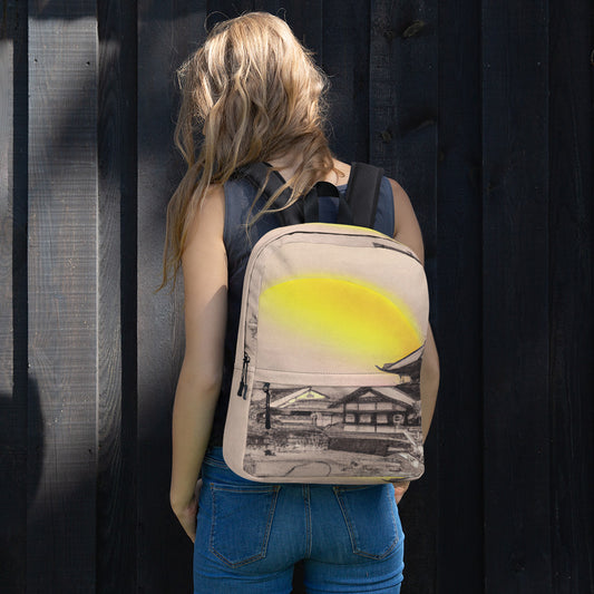 Backpack with Kyoto Artwork