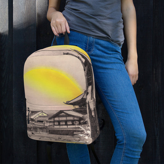 Backpack with Kyoto Artwork