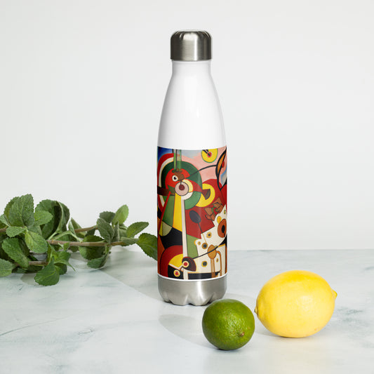 Modern Art Stainless Steel Water Bottle